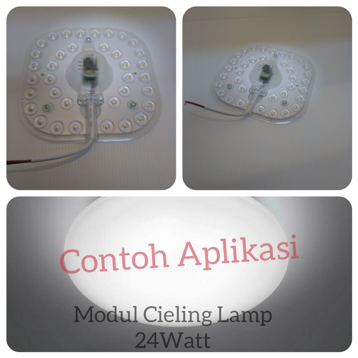 REFILL ISI LAMPU LED BARET CEILING 24WATT 24 WATT 24W MODUL TL RING - WHITE