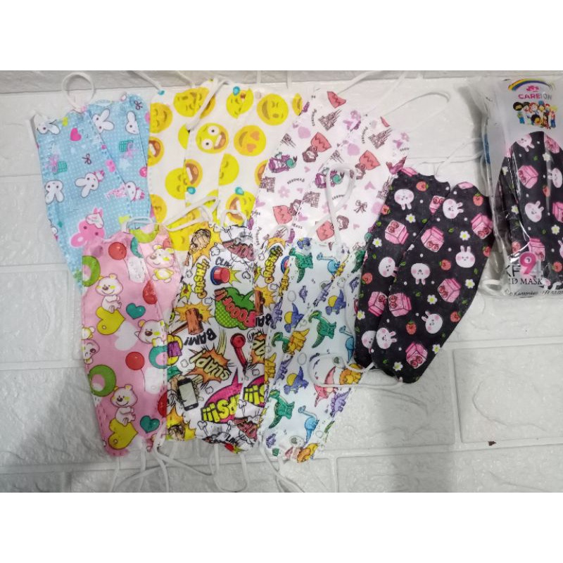 masker KF94 anak motif/harga isi 10pcs