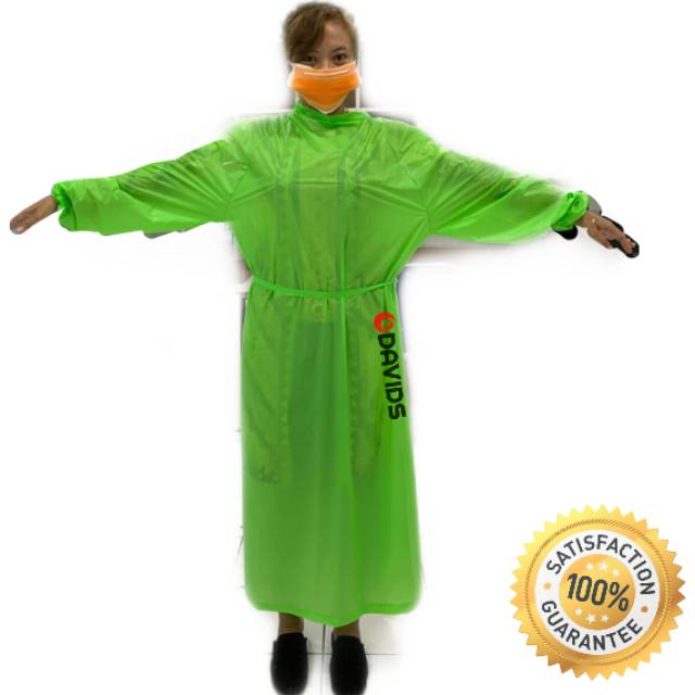 Baju apd hazmat medis bisa dicuci / baju apd gown anti air