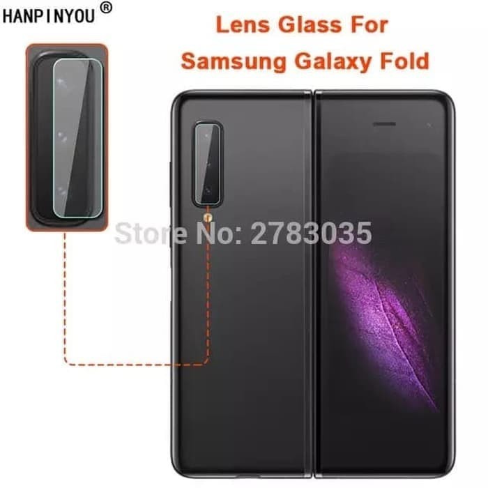 SAMSUNG GALAXY Z FOLD 2 FOLD 1 Tempered Glass Camera Anti Gores Kamera Bening