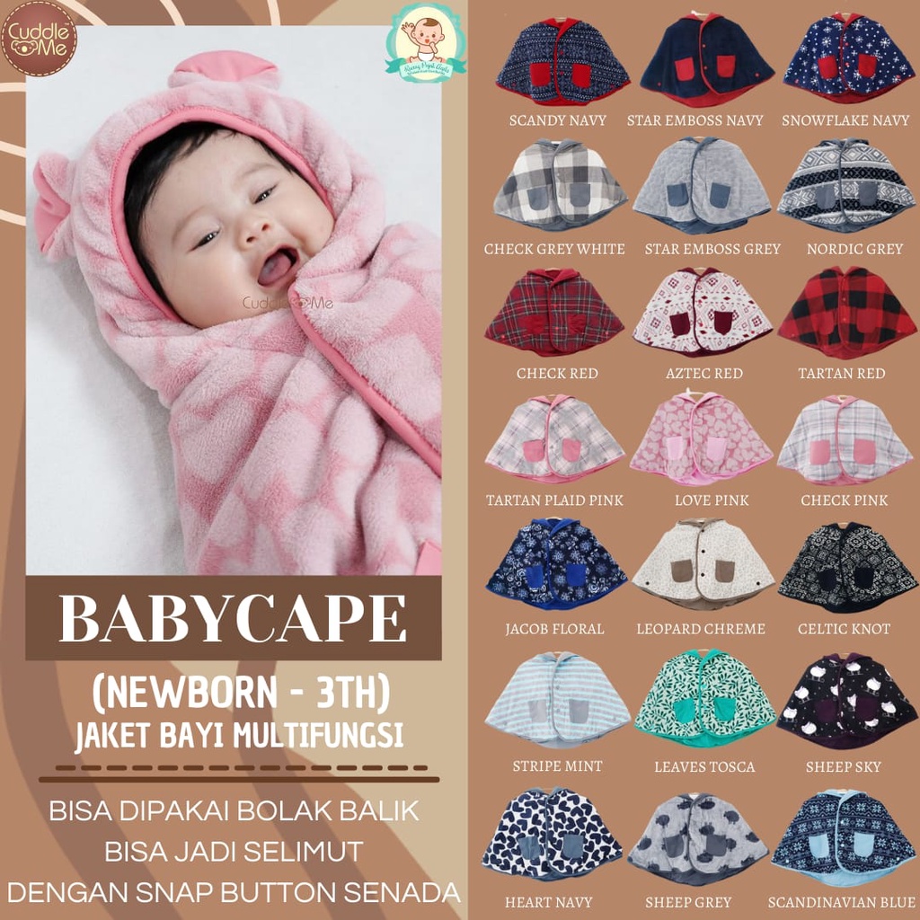 [FREE GIFT]  Baby Cape Cuddle Me Babycape CuddleMe jaket bayi