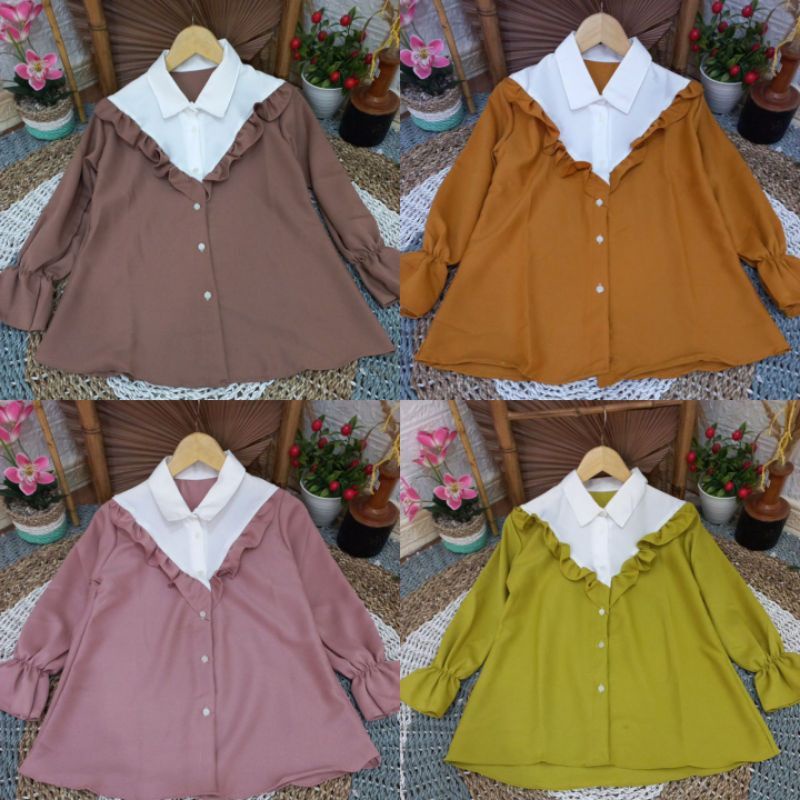 ANDIN BLOUSE FULL KANCING// BLOUSE ANDIN