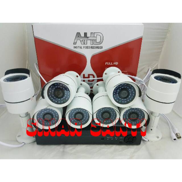 PROMO PAKET CAMERA CCTV 8 CAMERA 4MP 1080P ( KOMPLIT TINGGAL PASANG BRO )