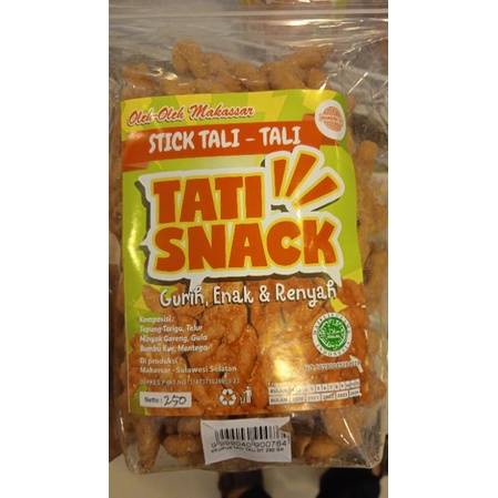 

Promo termurah stick keripik tali tali Tati snack khas makassar kemasan 250 gr