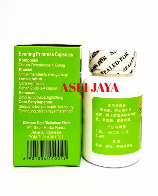 EVENING PRIMROSE CAPSULE (Menurunkan Lemak Tubuh)