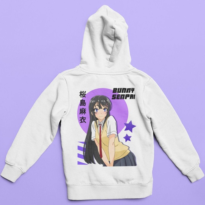 Hoodie Sakurajima Mai bunny Senpai Anime  Seishun Buta Yarou Premium