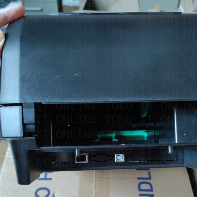 IWARE PB-830L USB LAN PRINTER LABEL THERMAL 100MM RIBBON PB830L CETAK BARCODE RESI ALAMAT A6