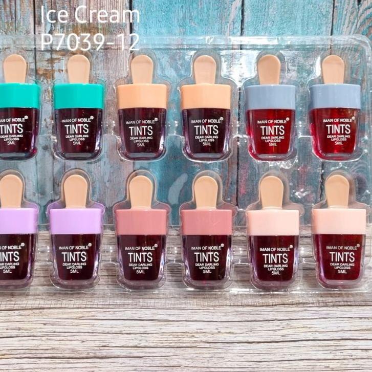 ➲ 12 Pcs Lip Tint Liptint Iman Of Noble Ice Cream ❁
