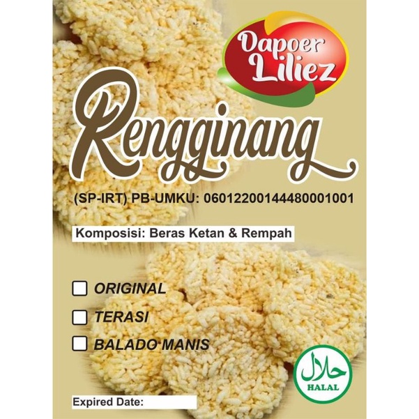 

Rengginang 100% ketan asli