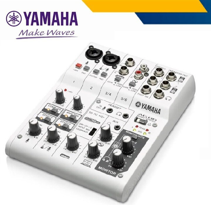 Yamaha AG06 6 Channel Mixer Yamaha AG 06 with USB Audio Interface