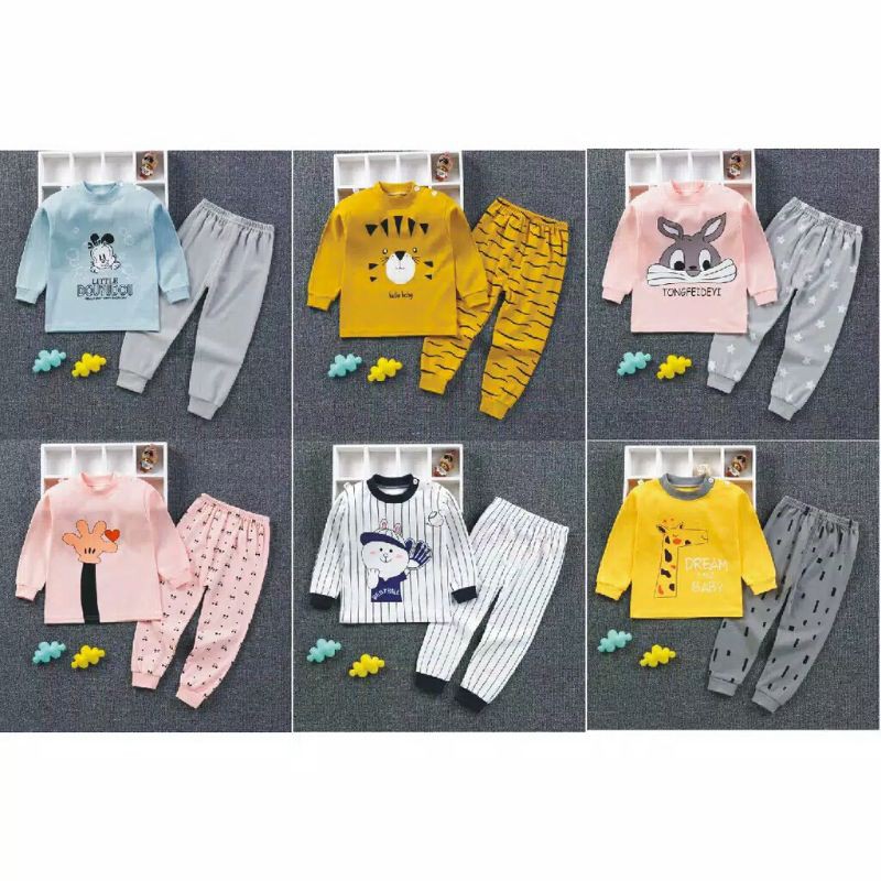 Baju tidur anak import/piyama anak import/setelan anak