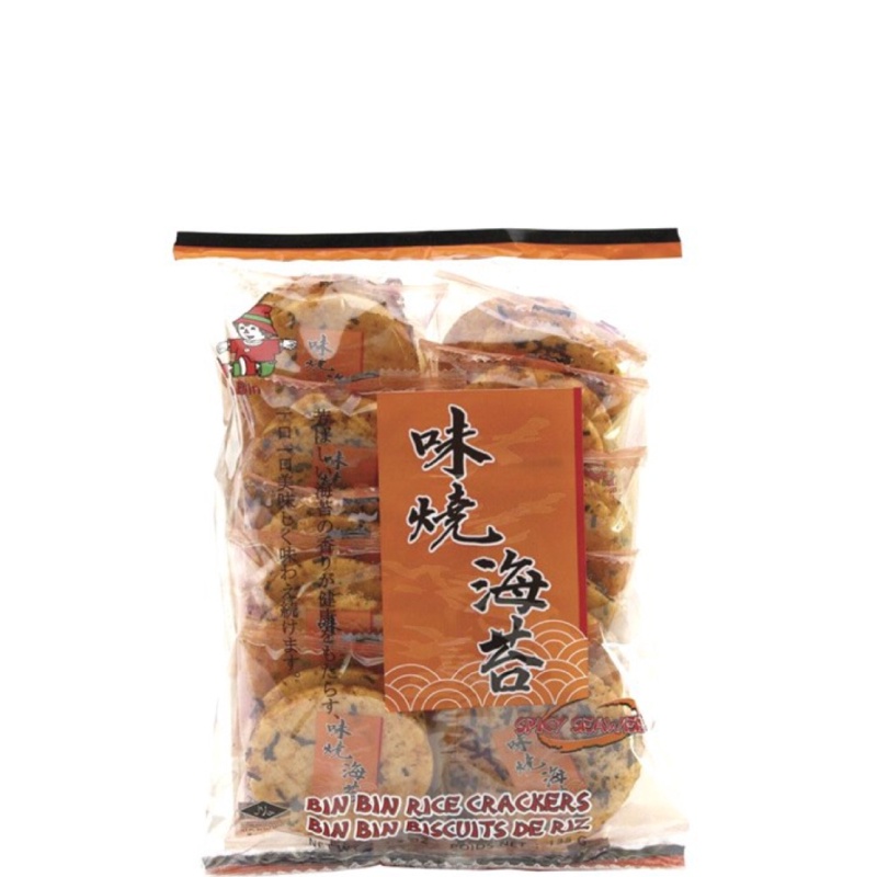 

Bin Bin Rice Crackers Spicy Seaweed 135 gr