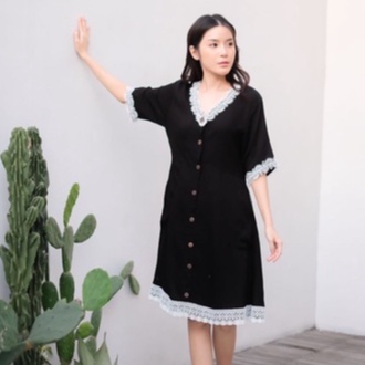 MAHALINI SLEEPWEAR | Sleepwear Dress Sexy Model Daster Kekinian Terbaru Bahan Rayon Adem Nyaman