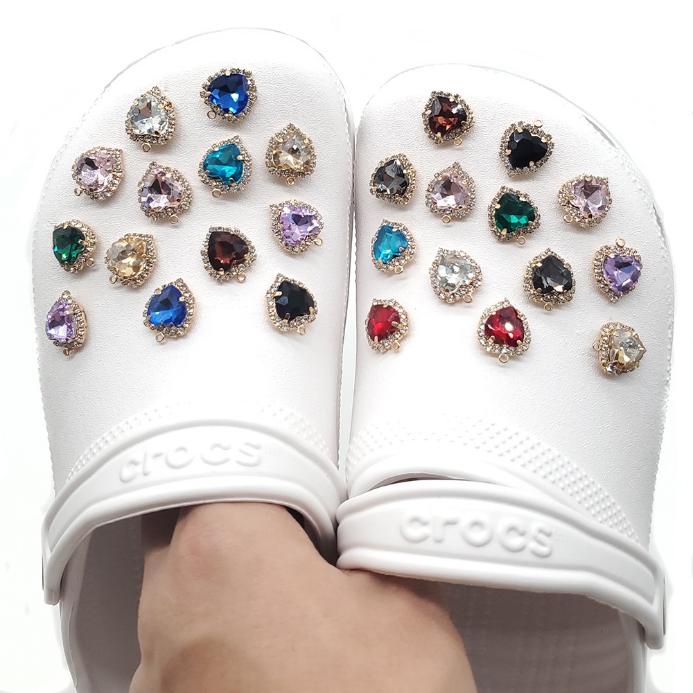 Charms crocs diamond jibbitz Untuk Dekorasi Sepatu Wanita