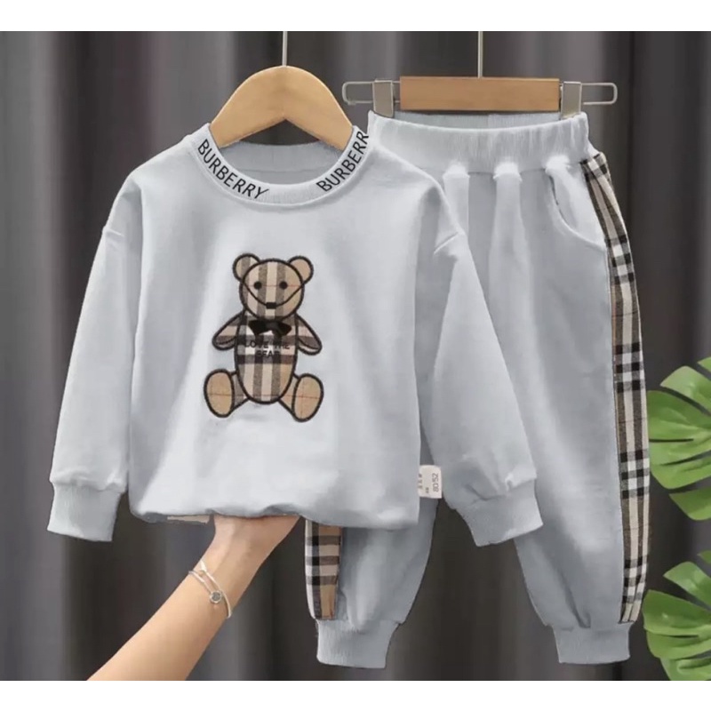 Sweater anak perempuan setelan sweater panda anak 1-5 tahun