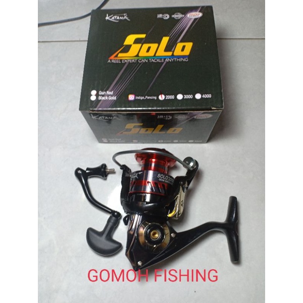 reel power handle KATANA SOLO 800 1000 2000 4000 warna merah & gold