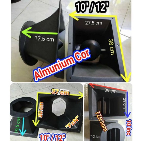 Midl speaker 10 inc Almunium - Horn tweeter tweter driver twiter