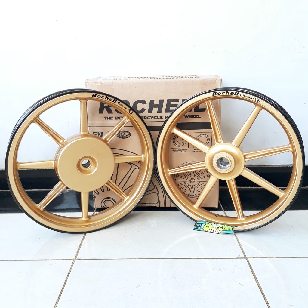 Velg Racing Palang 8 Honda Vario 110 Beat Scoopy FI Genio Gold Rochell 14 x 185 215