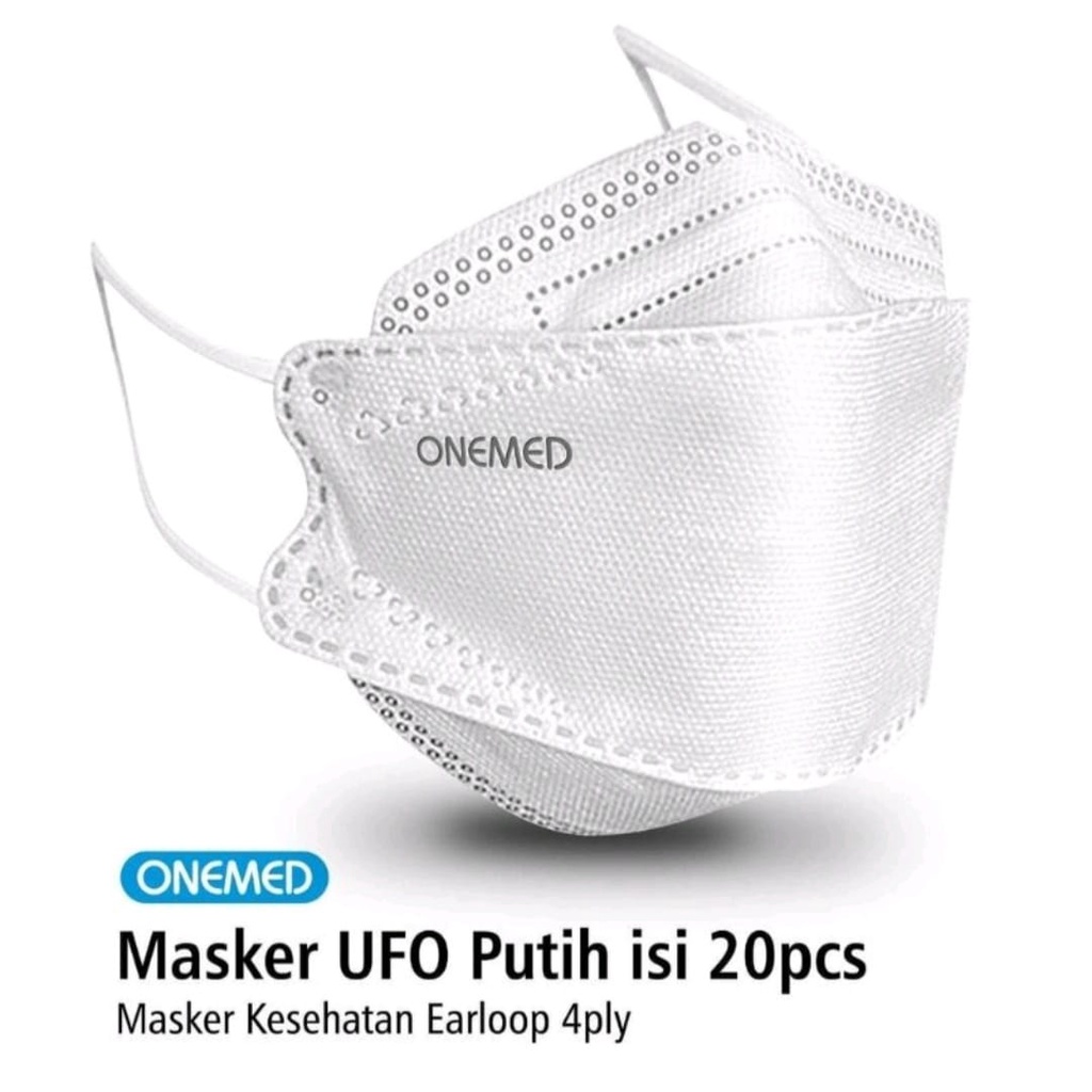 Masker Onemed KF94 4Ply UFO 3D Proctection Mask Isi 20Pcs MW-05