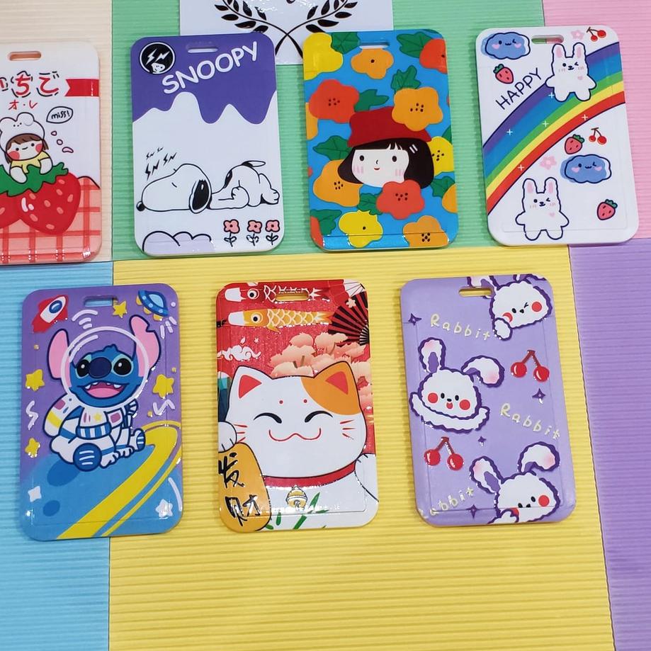 

Update! Cute Animation series Tempat kartu / ID card holder /flash card e toll / name tag