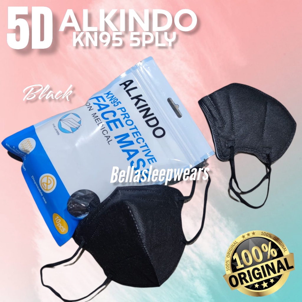 NEW 5D KN95 ALKINDO - MASKER ALKINDO KN95 5PLY 5D ORIGINAL FACE MASK ORIGINAL BRANDS