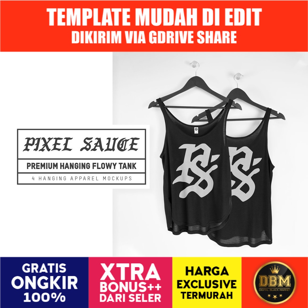 Hanging Women's Flowy Tank Mockups