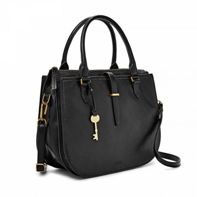 Fossil ryder satchel black