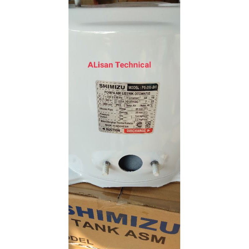Tabung tangki pompa air otomatis Shimizu PS 255 ASLI ORIGINAL SHIMIIZU