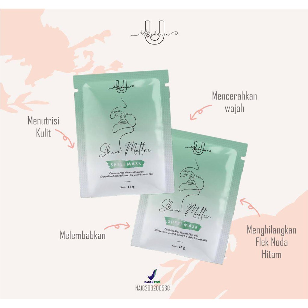 [BPOM][BUY 1 FREE 1BTS MASK] SHEET MASK BY UMASKERIN PREMIUM QUALITY / SHEET MASK UMASKERIN