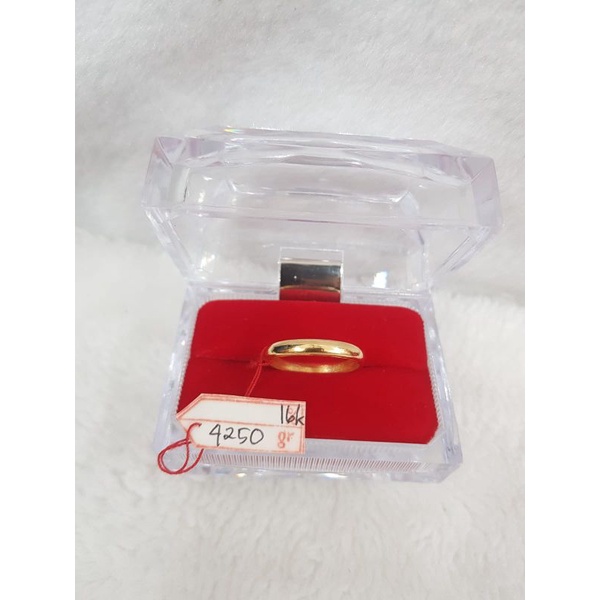 CC727M245M cincin kawin gold model polos simple penuh emas kuning asli berat 4.250 no 24 d 2 kadar 7