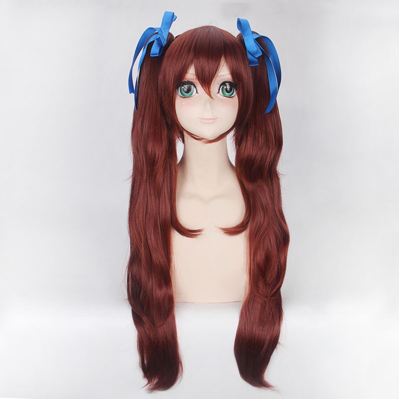 LOL-124 wig clip on rambut palsu daily lolita cosplay brown izumi akazawa another twintail