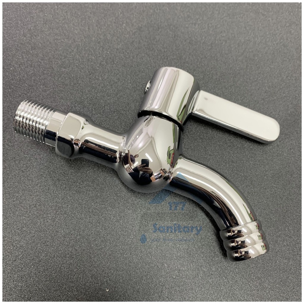 Kran TEMBOK minimalis engkol KUNINGAN Tebal 366- keran air brass kamar mandi faucet /H11