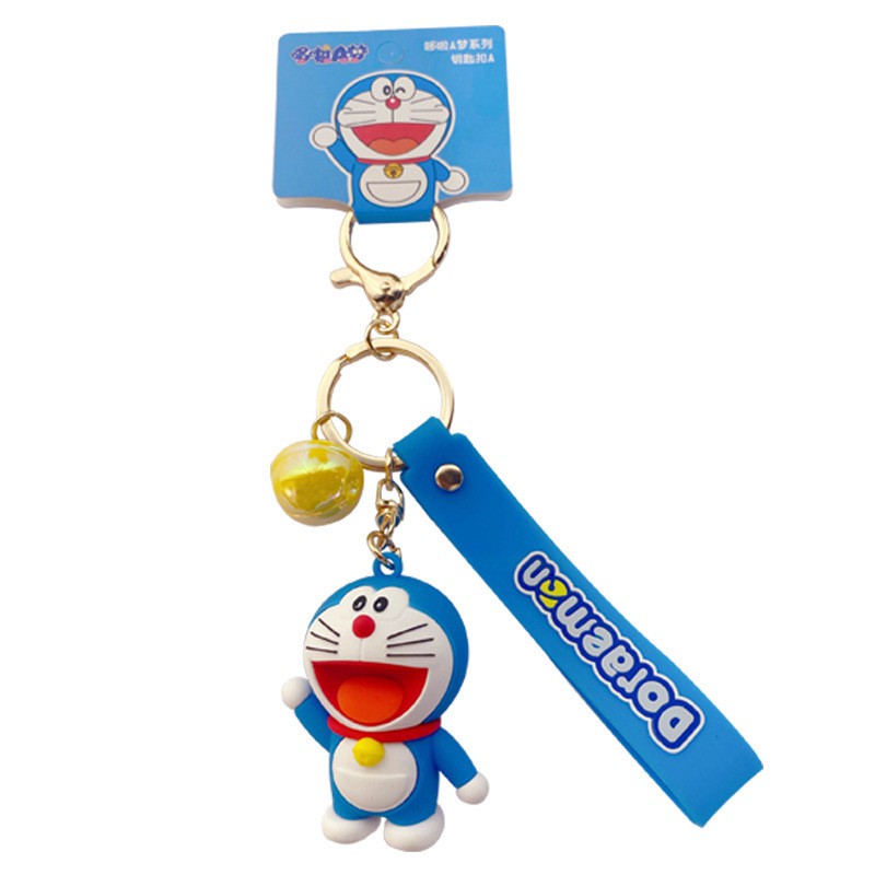 &lt; Available &gt; Gantungan Kunci Boneka Doraemon Bahan Pvc