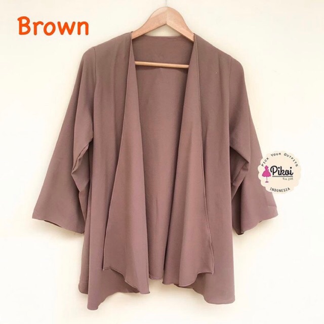 Cardigan putih murah / cardigan polos cantik / outer hijabers / cardigan cewek korea murah / 2191