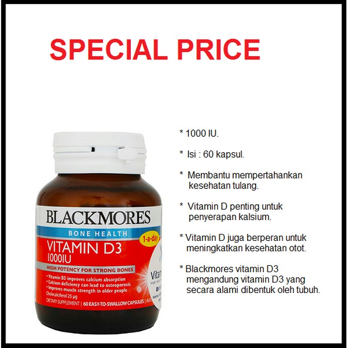 Manfaat blackmores vitamin d3 1000 iu