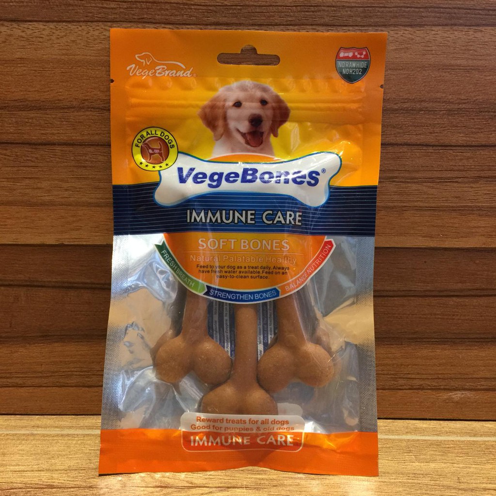 

Pet Republic Dog Dental Chew VEGEBRAND Vegebones Medium Bones 60gr