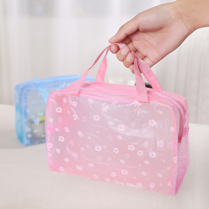 TAS KOSMETIK ANTI AIR TRANSPARAN COSMETIC POUCH / WATERPROOF - BD