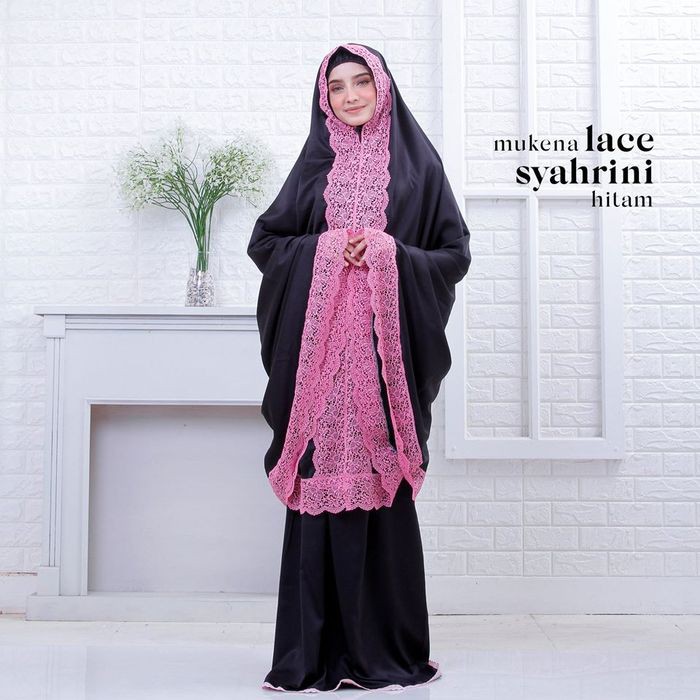 Mukena jumbo dewasa mukena murah Mukena terbaru 2022  bahan adem murah katun jumbo Lace Syahrini
