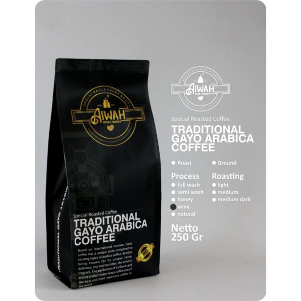 

kopi arabika gayo wine 250 gram