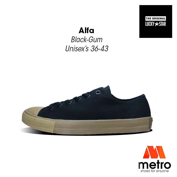 Sepatu Kanvas Pria Lucky Star Model Classic Alfa | Sepatu Canvas Original by Metro Shoes ID