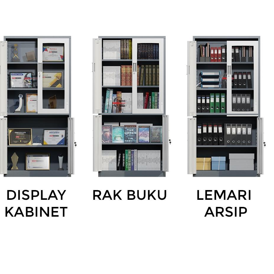 

Harga Bersahabat.. Lemari Arsip Besi 2 Pintu Swing Besi 1/2 Kaca |Lemari File Filling Kabinet Kantor Dokumen - VR CR