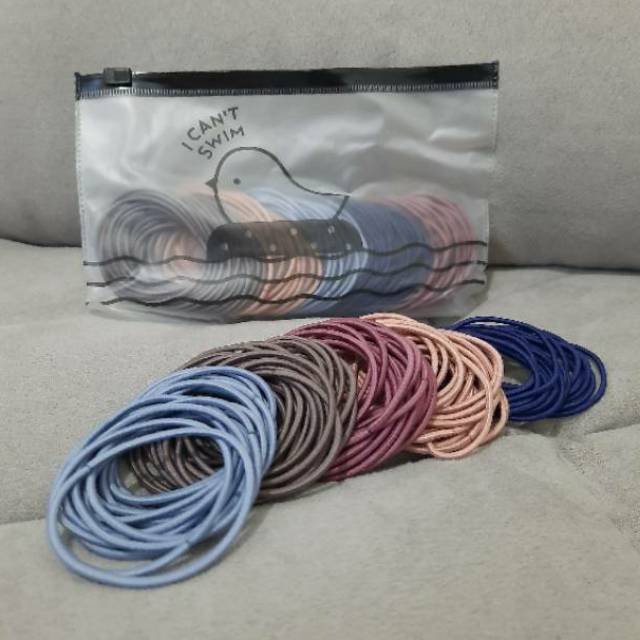 ISI 100PCS - KARET GELANG KOREA IMPORT - WARNA WARNI - HIGH QUALITY - PREMIUM-3