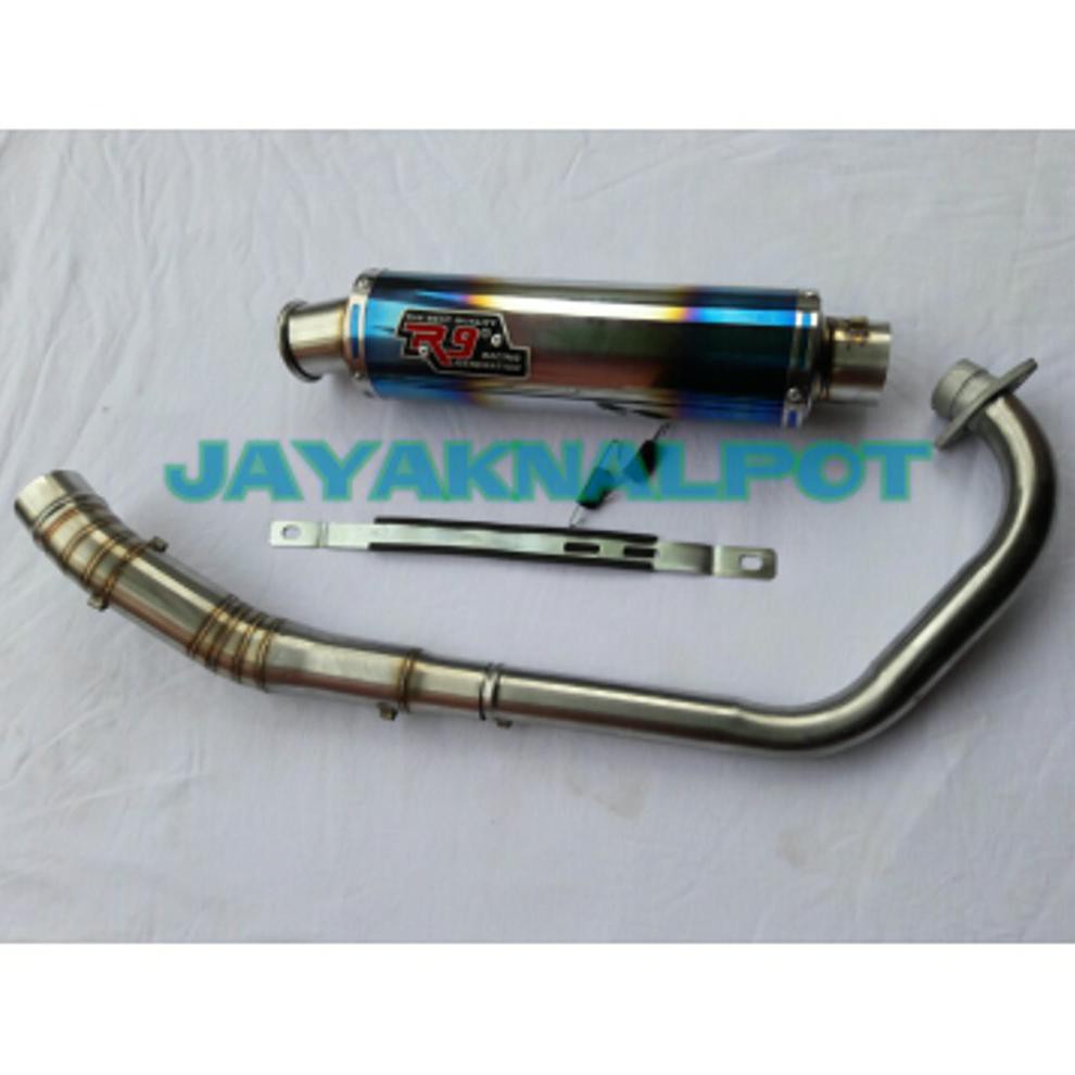 Baru Knalpot R9 Mugelo Fulsistem Yamaha Vixion//R15//Xabre//Byshon//Scorpio Promo