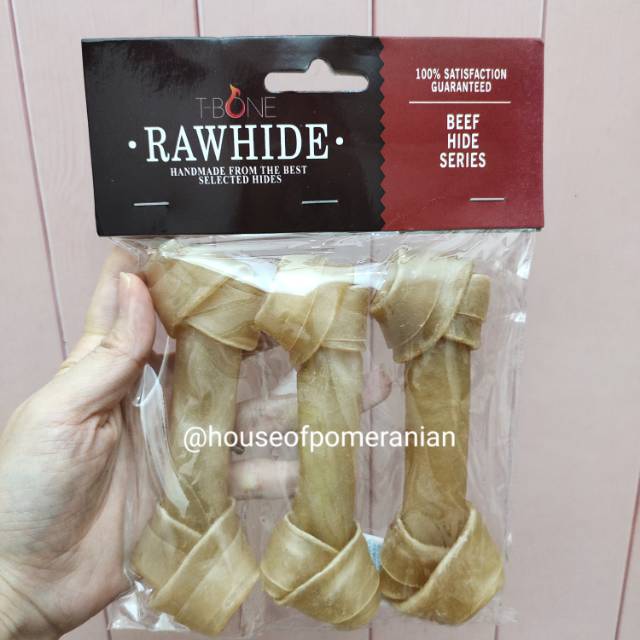 Rawhide Tbone beef 5&quot; tulang anjing dog food snack makanan cemilan puppy