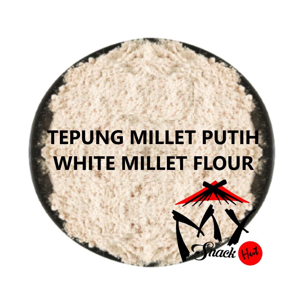 

TEPUNG MILET PUTIH 100GR - BUBUK JAWAK JEWAWUT WHITE MILLET ORGANIK - ORGANIC GLUTEN FREE BAKING FLOUR POWDER Berkualitas