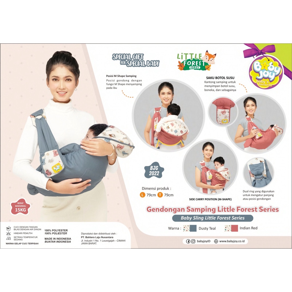 Gendongan Samping Little Forest Series Baby Joy - BJG2022