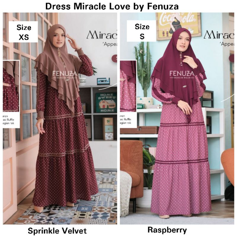 Dress Miracle Love -Hanya Dress- Gamis Pesta Syari Cantik by Fenuza