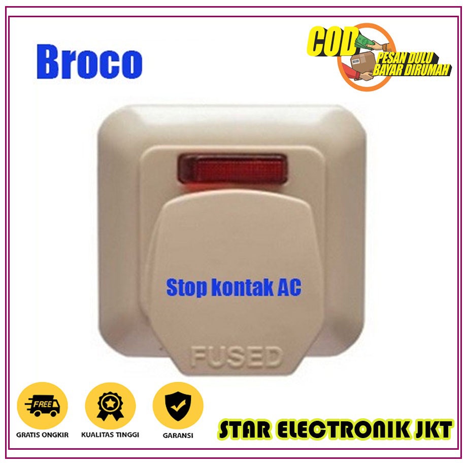 PROMO Saklar dan Stop Kontak AC Broco