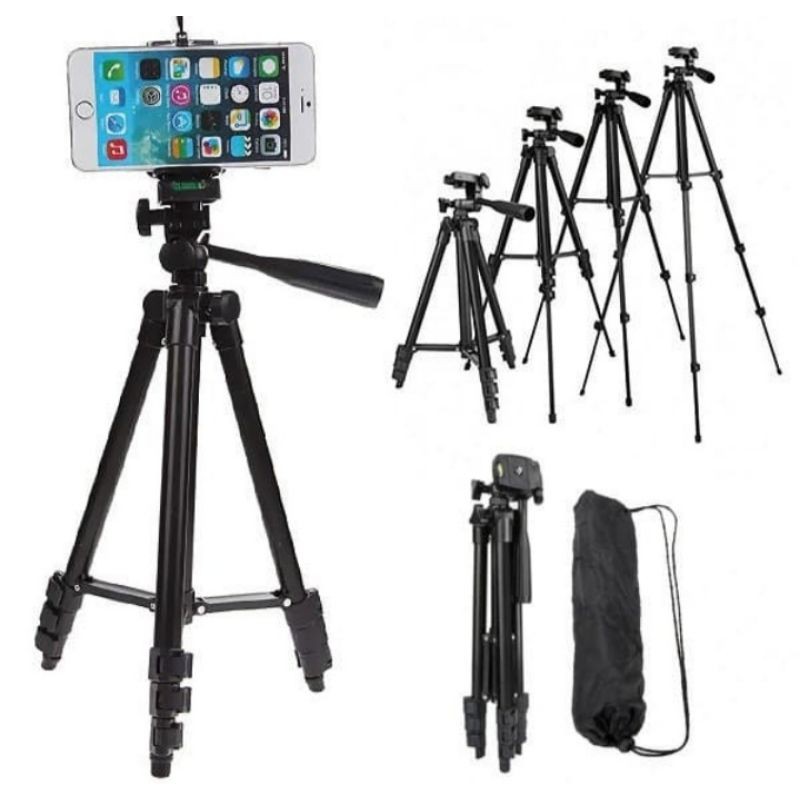 TRIPOD 3120A FOLDABLE CAMERA MOBILE TRIPOD (BLACK EDITION) WT-3120