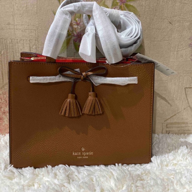 TAS KATE SPADE HAYES SMALL SATCHEL WARMCOGNAC